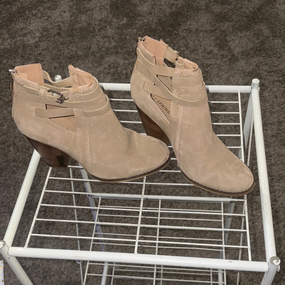 Call It Spring Tan Ankle Booties